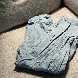 Misguided corduroy pants (color: Blue & size: 14)